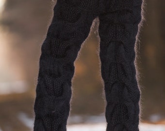 Kabel Strickhose dicke Hose handgestrickte flauschige Leggings von  SuperTanya -  Schweiz