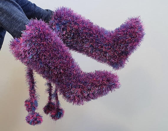 Handmade Thick Socks Hand Knitted Thick Winter Socks Leg Warmers