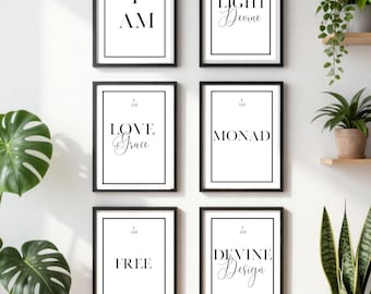 Quote and Affirm. The I "AM" Spiritual Affirmation series for raising your frequency! Digital Downloads.