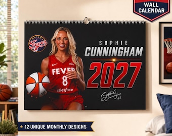 Sophie Cunningham 2027 Wall Calendar | Indiana Women’s Basketball Fan Gift