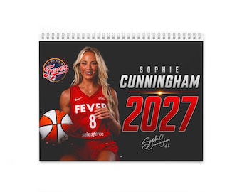 Calendario da parete di Sophie Cunningham 2027 / Calendario delle giocatrici della WNBA Fever