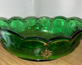 Cuenco EAPG US Glass 1915 color verde cornejo