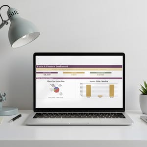 Christian Budget Planner Spreadsheet | Automatic Tithe Calculator, Faith Money Tracker (Digital Download)
