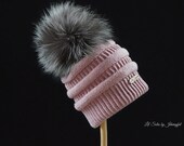 Knit Baby Hat, Baby Girl Hat, Baby Shower Gift, light pink Baby Hat, Knit Baby Beanie,Crochet Baby Hat, Knit Cable Hat, 0-3 Months, Baby Cap