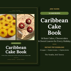 Caribbean Cake Cookbook | Rum Cake, Black Cake, Ginger Cake, Cheesecake, Banana Bread Recipes | Jamaican Baking Ebook | PDF Download image 2