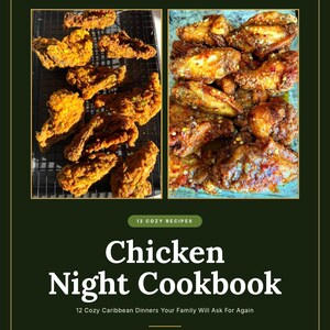 Chicken Recipes Cookbook | Caribbean Chicken Dinners Ebook | Jerk Curry Fried Chicken Soup Wings | Instant PDF Download image 2