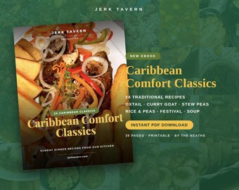 Karibische Wohlfühlklassiker | 24 traditionelle jamaikanische Rezepte (E-Book) | Ochsenschwanzcurry mit Ziegenreis und Erbsen | Kochbuch als PDF zum sofortigen Download