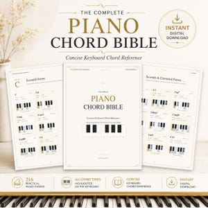 Die komplette Klavier-Akkord-Bibel: Kurze Keyboard-Akkord-Referenz für Musiker
