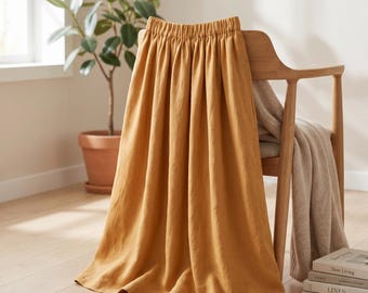 Gathered Skirt Sewing Pattern PDF | Pull-On Elastic Waist Midi Skirt with Pockets | Beginner | Sizes xs-xxxl | Print at Home US Letter + A4