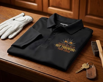 Funny Golf Coach Gift Polo Shirt: Retro Crossed Irons Performance Polo