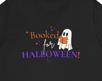 Booked for Halloween Shirt | Book Lover Ghost Graphic Tee