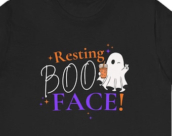 Resting Boo Face Halloween Ghost Shirt | Funny Spooky Season Apparel