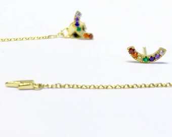 Rainbow earrings