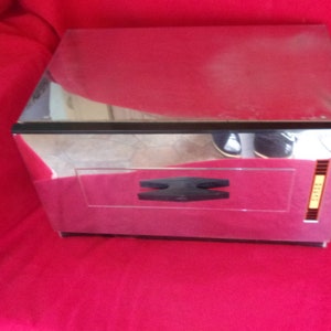 Bread box Kromex vintage mid century kitchen storage organizer chrome farmhouse countertop decor 1960&#39;s