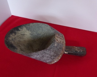 Vintage Metal Scoop: Rustic Farmhouse Kitchen Decor, Candle Sconce Holder
