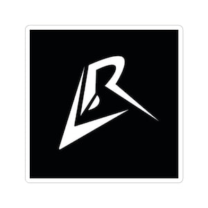 Angular Monogram Logo Sticker | Kiss-Cut Sticker | Caedrel