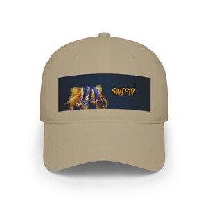 Swifty Tiger Illustration Baseball Cap | Navy Patch, Script Name | Swifty