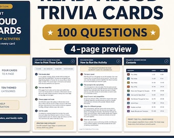 Tarjetas de trivia de décadas con letra grande para personas mayores, 100 tarjetas de recuerdos de los años 40, 50, 60 y 70, imprimibles para actividades en residencias de ancianos.