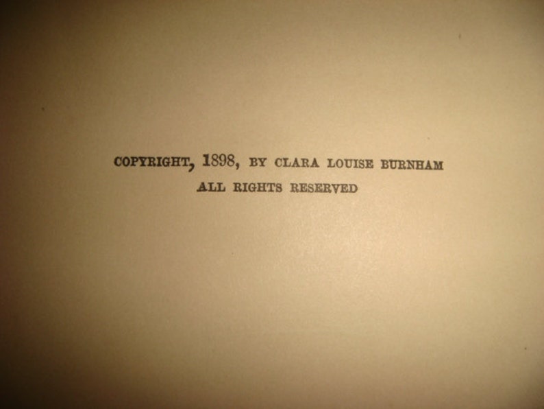 1898 Copy A Great Love by Clara Louise Burnham A Novel Fiction Mission Style Boards Morris image 4