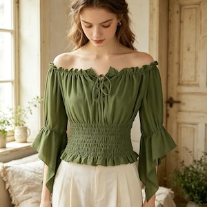 shoulder chiffon off the shoulder ruffle sleeve top