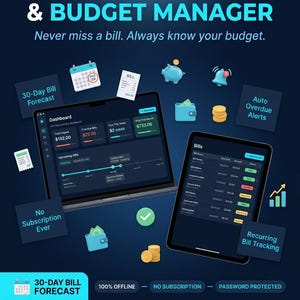 Software de Gestão Financeira Digital para Controle de Contas, Orçamento de Despesas, Finanças Pessoais, Aplicativo para Desktop, Funciona Offline, Sem Assinatura, Vitalício, para Famílias