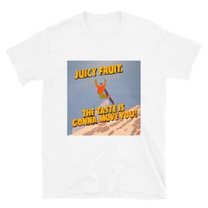 Juicy Fruit T-Shirt, Taste Is Gonna Move You T-Shirt, Fun Graphic Tee, Retro Style T-Shirt, Bold Colors T-Shirt, Statement Shirt