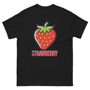 Aardbeienliefhebber Food Image Cartoon grappig T-shirt Shirt