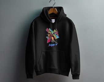Banff Retro Snowboarder Hoodie Colorful Snowboarding Pullover Vintage Unisex Winter Sports Apparel Canada