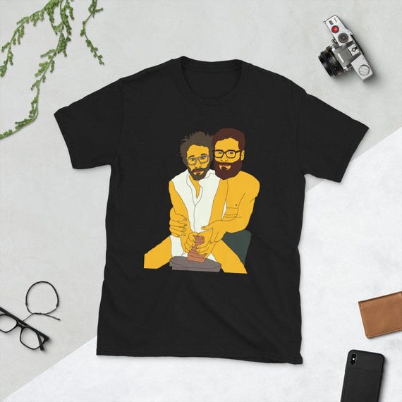 Seth Rogen T-Shirt, Unique Illustration Shirt, Funny Couple Tee, Men's Casual Wear, Cool Graphic Tee, Hipster Style T-Shirt, Art Print Top
