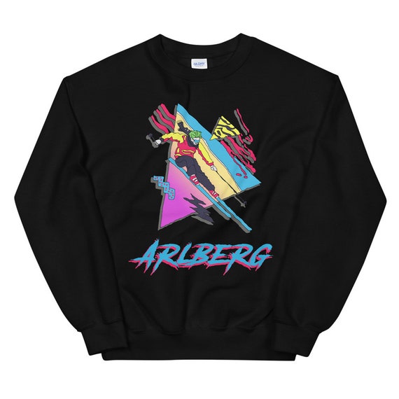 Ski Arlberg Austria Crewneck Unisex Sweatshirt Vintage Shirt Skiing Sweatshirt Retro Vintage Retro Ski Arlberg Skier Gift