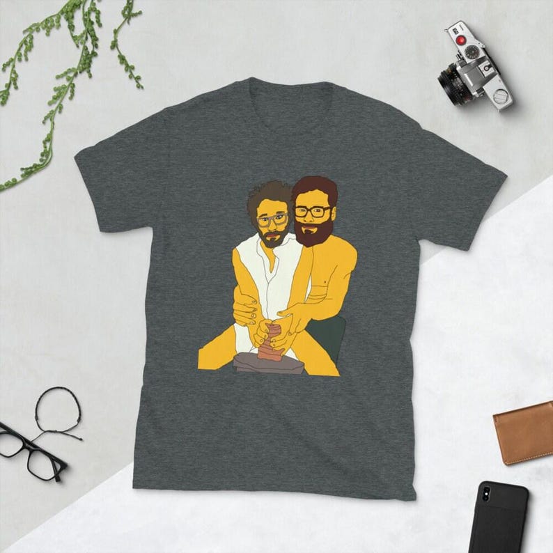 セス・ローゲン T シャツ、ユニークなイラスト シャツ、面白いカップル T シャツ、メンズ カジュアルウェア、クールなグラフィック T シャツ、ヒップスター スタイル T シャツ、アート プリント トップ 画像 4