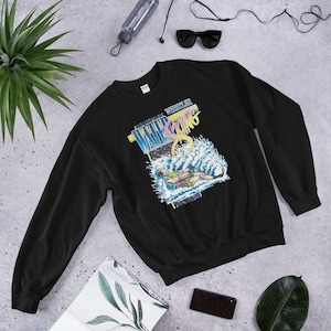 Retro Vintage water skiing Whistler Graphic Sweatshirt, 80s 90s Surfer Style Crewneck, Nostalgic Beachwear Sweater, Unisex Cozy Pullover