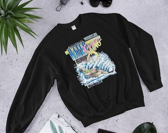 Sweat graphique Whistler de ski nautique vintage rétro, ras du cou de Style surfeur des années 80 et 90, pull de plage nostalgique, pull confortable unisexe