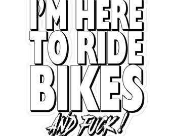 Sticker vélo drôle, Sticker passionné de vélo, Sticker humour cyclisme, Sticker vélo nouveauté, Sticker humour adulte, Sticker drôle