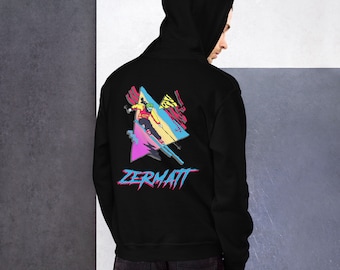 Zermatt Hoodie, Skiing Hoodie, Retro Ski Zermatt, Skier Gift, Vintage Shirt, Ski Zermatt, Zermatt Gift, Hooded Sweatshirt, Unisex Hoodie