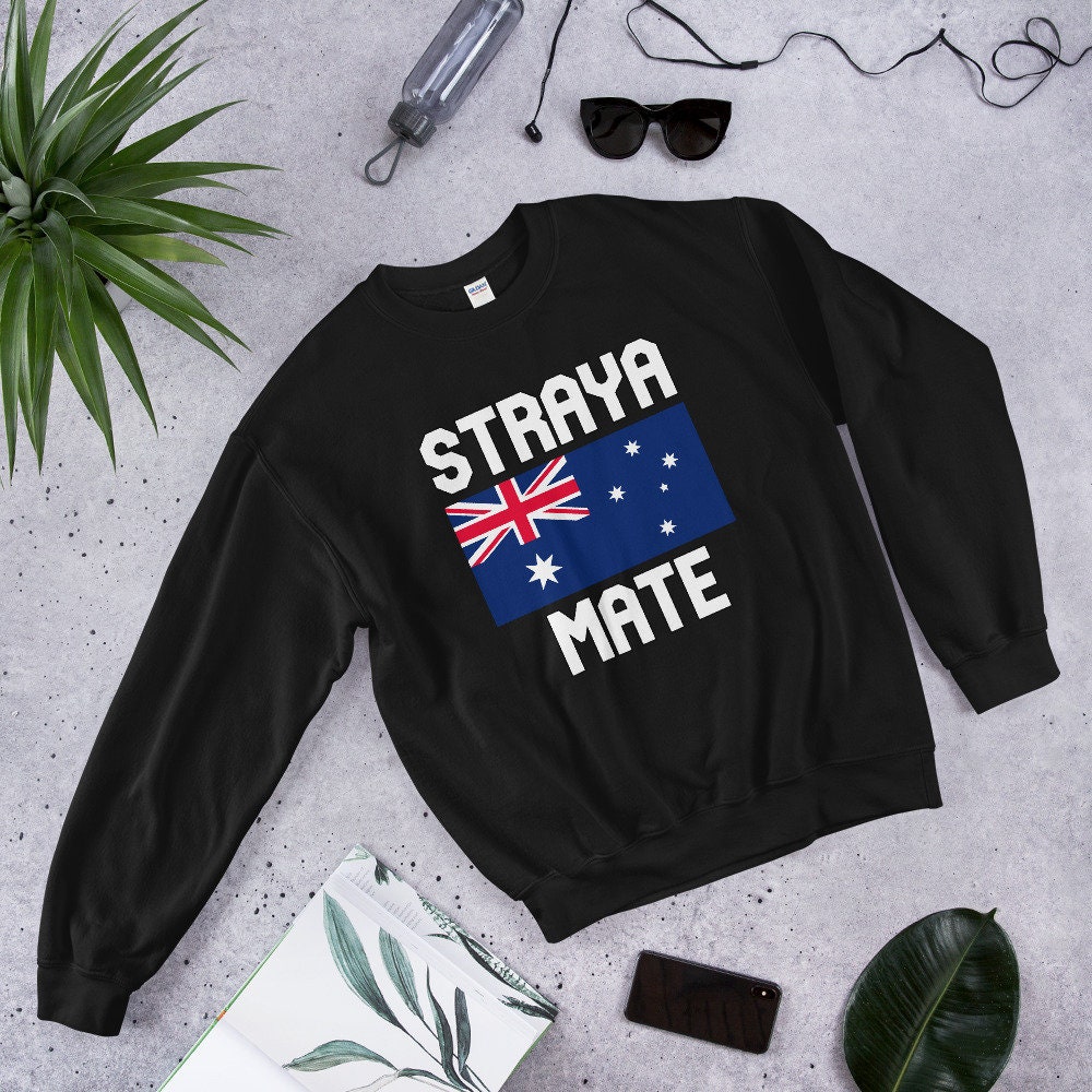Straya Mate Australian Flag Straya Aussie Gift Australian Etsy
