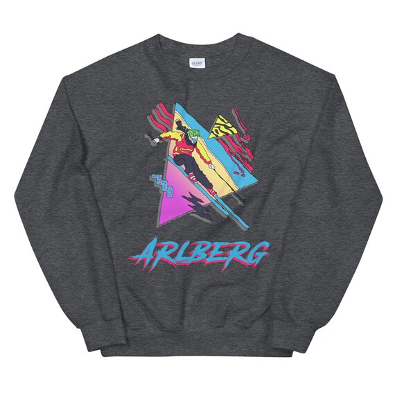 Skiing Sweatshirt Retro Ski Arlberg 