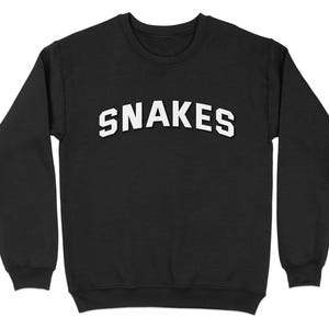 Snakes Sweatshirt Funny Animal Graphic Novelty Sweatshirt, Unique Unisex Snake Lover Sweatshirt, Cool and Trendy Snake Pullover
