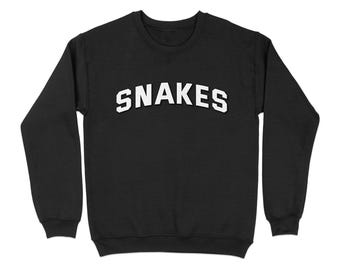 Snakes Sweatshirt Funny Animal Graphic Novelty Sweatshirt, Unique Unisex Snake Lover Sweatshirt, Cool and Trendy Snake Pullover