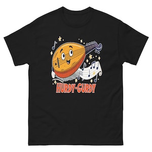 Hurdy Gurdy T-Shirt  Musical Instrument Illustration  Unique Gift Idea