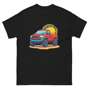 Red Taco Truck Cartoon Fun T-shirt