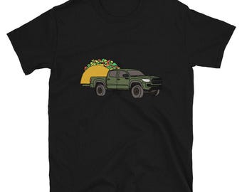 トヨタ タコマ アーミーグリーン トラック タコ オーバーランディング 4WD オーバーランド ユニセックス 半袖 T シャツ