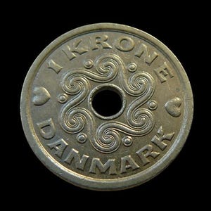 Pièce de 1 couronne danoise, 1992-2023