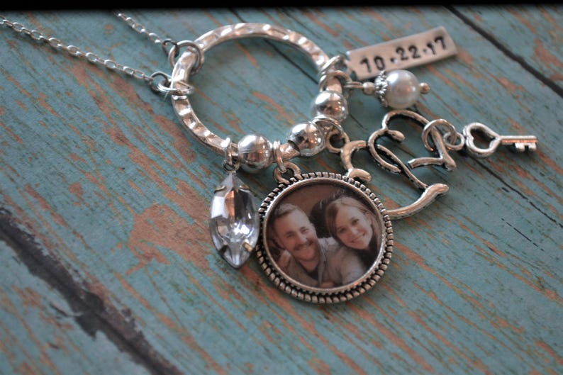 Photo Charms, Photo Gifts, Engagement Gift, Wedding Gift, Anniversary Gift, Girlfriend, Relationship, Family, Children, I Love You Gift image 2