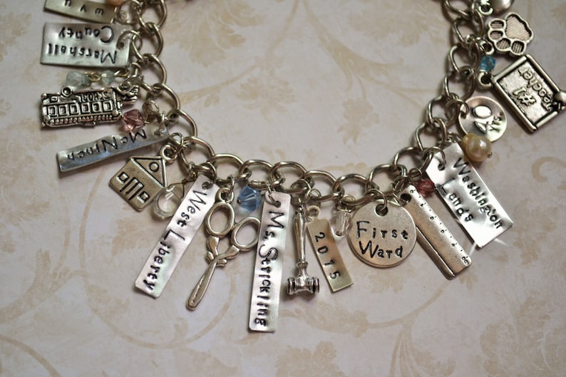 Teacher Retirement Gift Retirement Jewelry Charm Bracelet Etsy