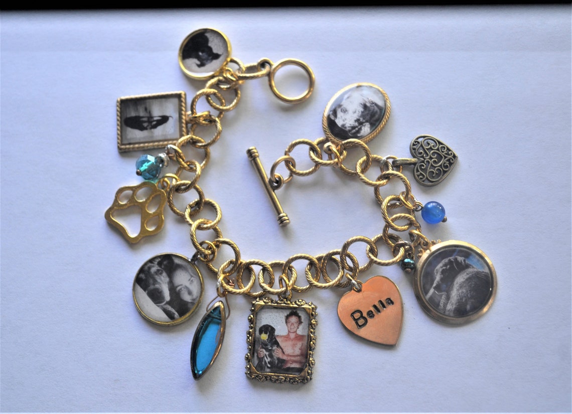 Memory Bracelet Charm Bracelet Custom Bracelet Personalized Etsy
