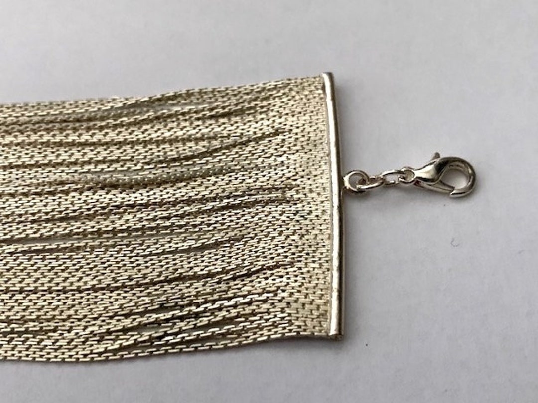 Vintage VCLM Multi Strand Silver-colored Bracelet & Pendant Set, Liquid Silver Necklace Bracelet Set, Silver Chain Fringe Pendant Necklace - Etsy Vintage VCLM Multi Strand Silver-colored Bracelet & Pendant Set, Liquid Silver Necklace Bracelet Set, Silver Chain Fringe Pendant Necklace - Etsy