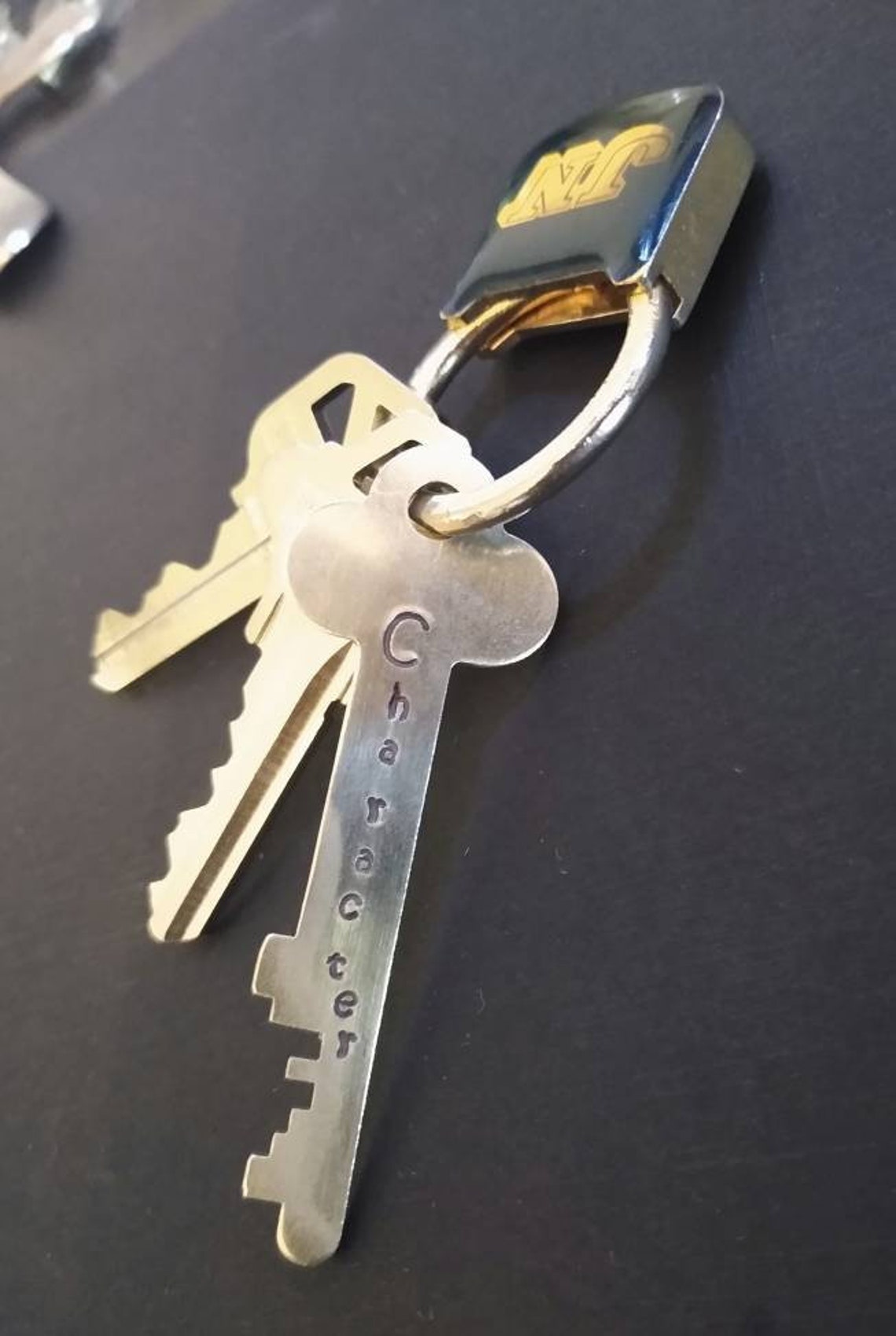 Key Necklace Engraved Keys Custom Keys Personalized Key Etsy