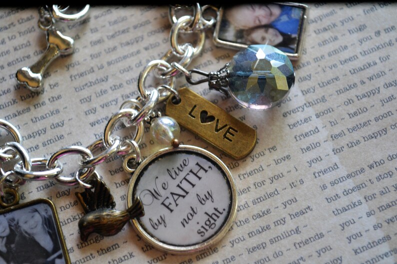 Christian Charm Bracelet Scripture Charms Christian Jewelry Etsy