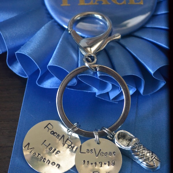 Marathon Keychain Etsy